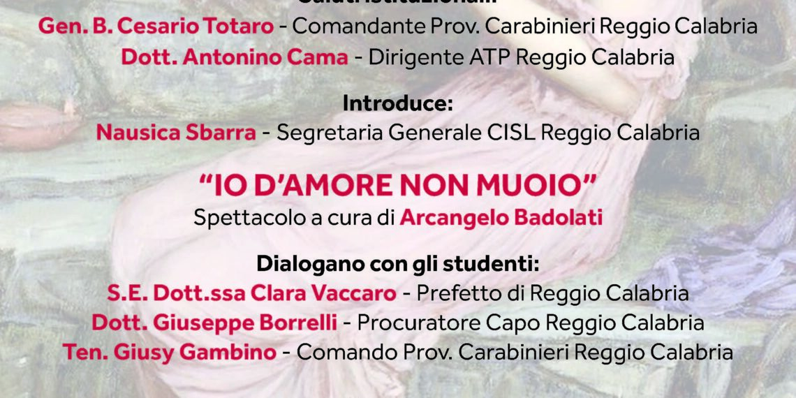 Domani a Reggio Calabria l’iniziativa “il Vaso di Pandora”