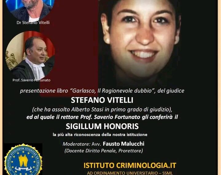 A Vibo Valentia la presentazione del libro “Garlasco, Il Ragionevole Dubbio”