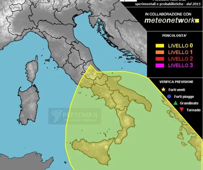 Torna il freddo in Calabria con piogge, neve e abbassamento della temperatura