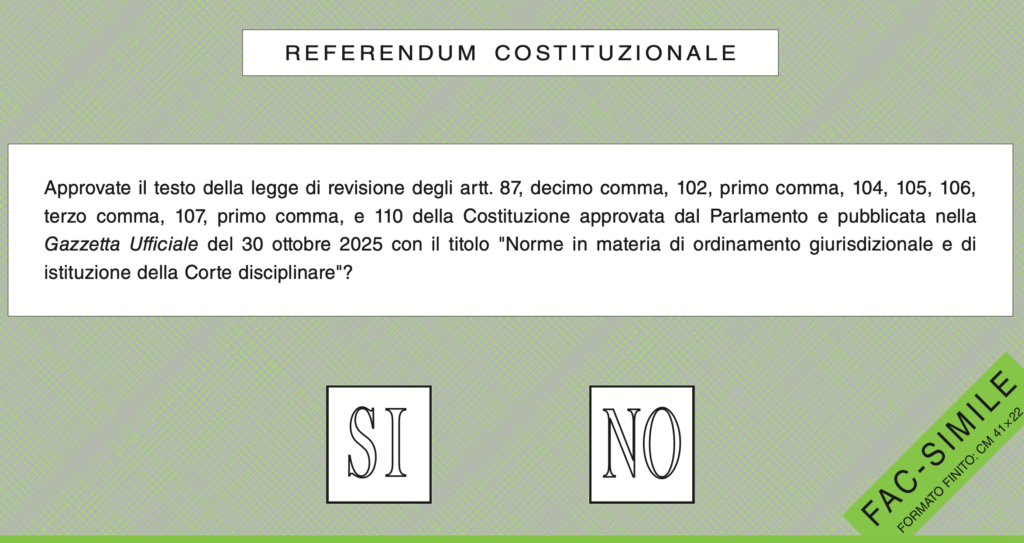 fac simile referendum giustizia 2026
