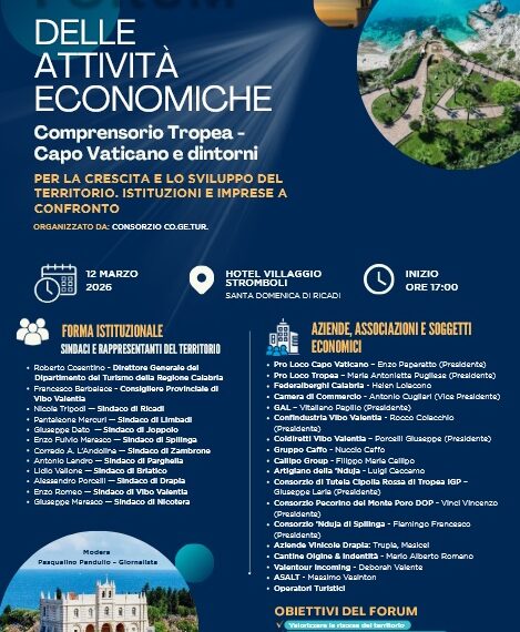 Ricadi, dal forum delle attività economiche la proposta di un distretto turistico e di una fiera dei prodotti locali