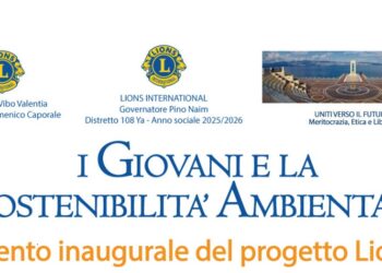 Progetto Lions “I giovani e la sostenibilità ambientale”: evento inaugurale il 31 marzo al Liceo Capialbi