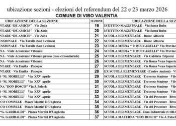 L’elenco aggiornato delle sedi di seggio elettorale