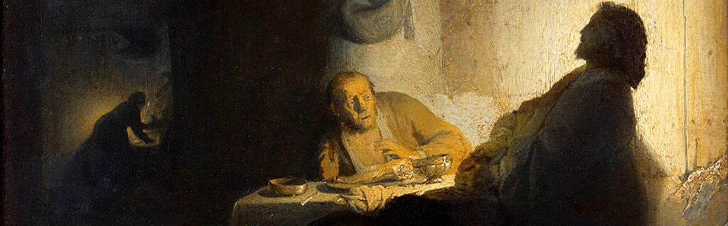 Rembrandt Emmaus rit 1