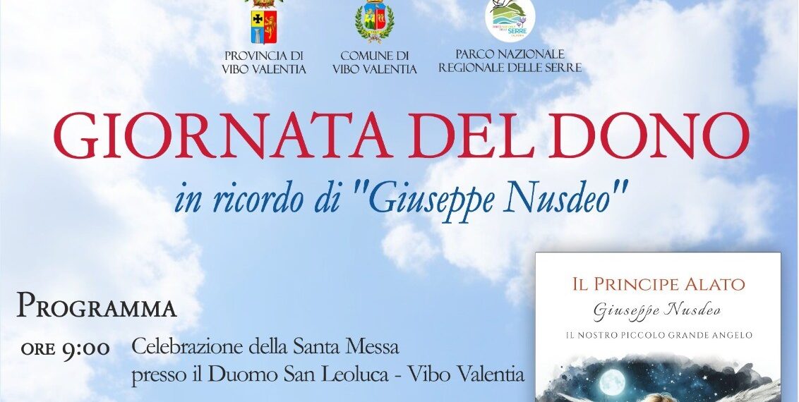 A Vibo Valentia la “Giornata del Dono” in memoria di Giuseppe Nusdeo (VIDEO)