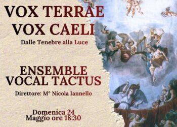 “Vox Terrae, Vox Caeli”: a Triparni il nuovo concerto dell’Ensemble Vocal Tactus 6 “Vox Terrae, Vox Caeli”: a Triparni il nuovo concerto dell’Ensemble Vocal Tactus