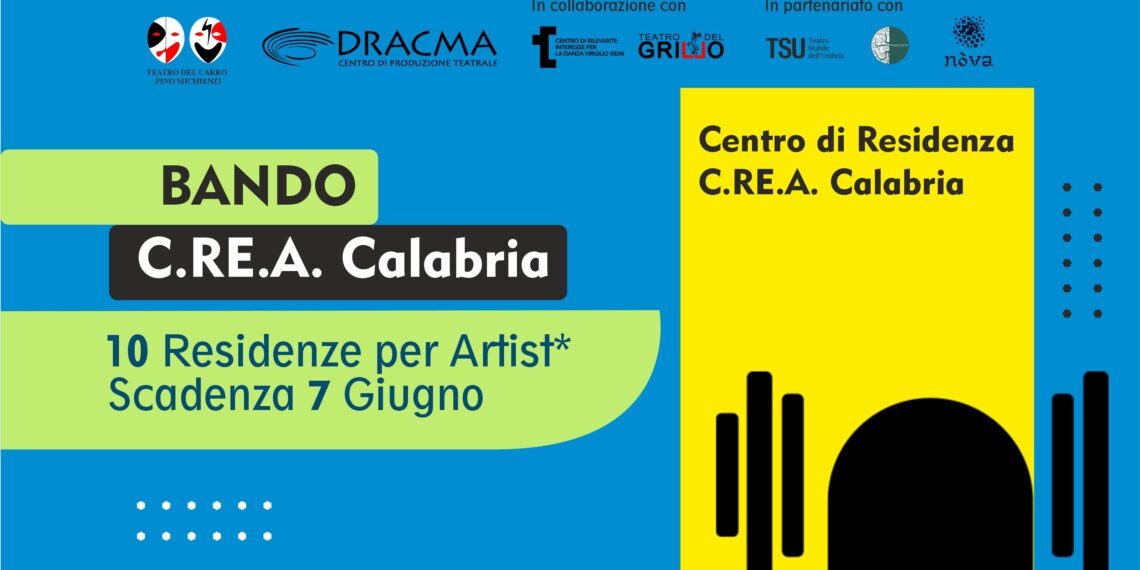 C.Re.A. aperto il bando per 10 residenze per artisti, performer e compagnie professionali della scena contemporanea