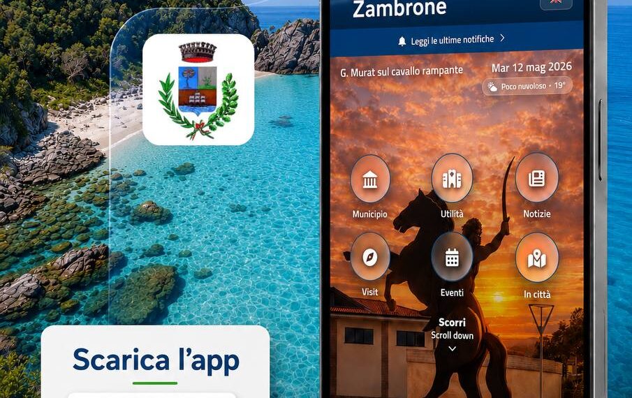 Zambrone presenta la sua nuova app per restare sempre aggiornati