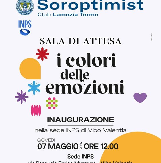 Domani verrà inaugurata la sala d’attesa per bambini “I colori delle emozioni”, presso la sede INPS di Vibo