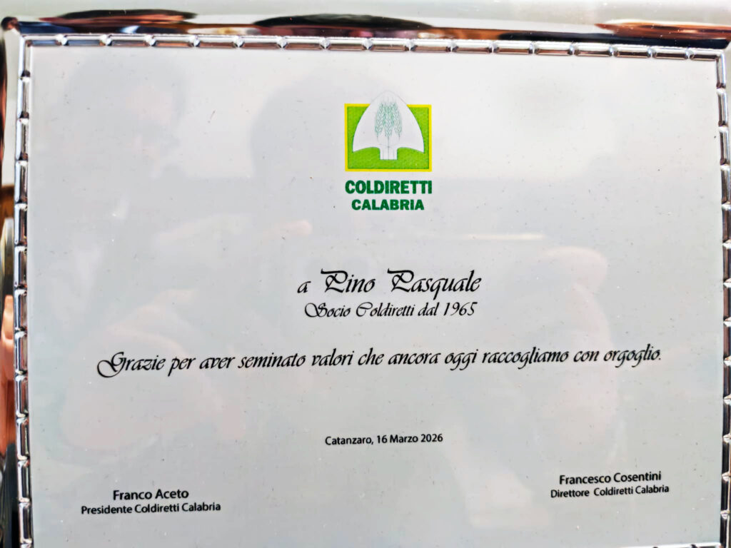 Targa Coldiretti Calabria