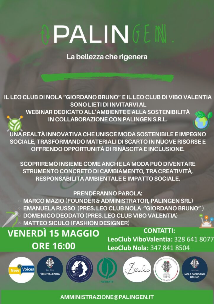 Moda sostenibile e reinserimento sociale: i Leo Club di Vibo Valentia e Nola si confrontano su temi ancora sottovalutati 2 WhatsApp Image 2026 04 25 at 16.06.16