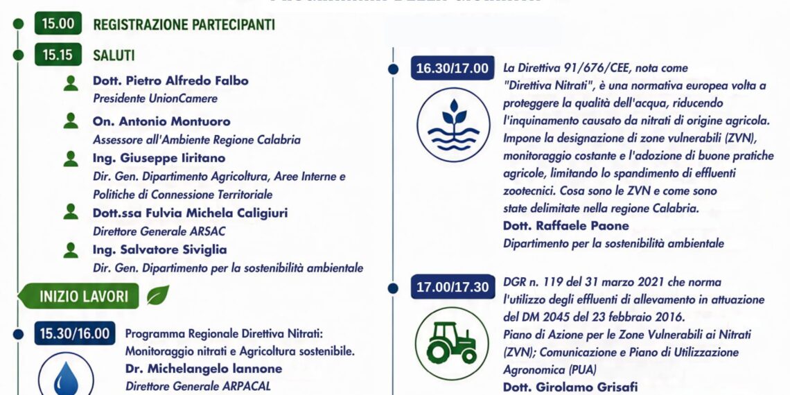 Al via le “Giornate Informative” per un’agricoltura sostenibile e la gestione efficiente delle risorse naturali