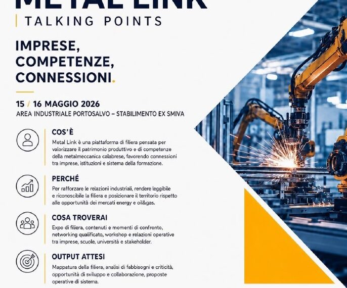 Metal Link – Imprese, competenze, connessioni: un’iniziativa di Confindustria Vibo Valentia