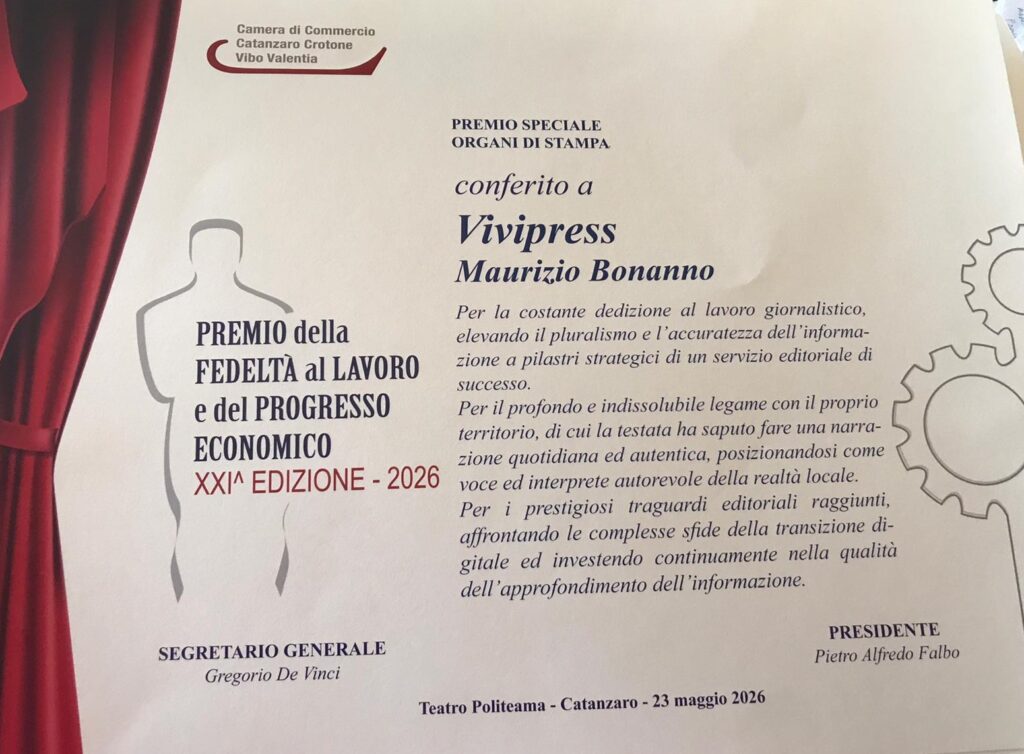ViViPress e il Premio Speciale assegnato dalla Camera di Commercio 2 motivazione premio