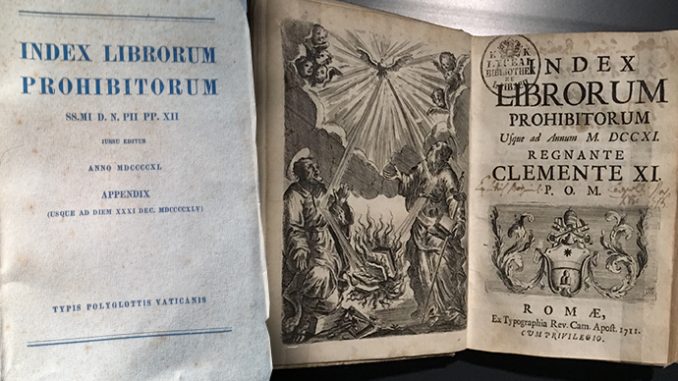 Dall’Indice dei libri proibiti ai certificati ideologici... ma la libertà non si firma 1 Dall’Indice dei libri proibiti ai certificati ideologici… ma la libertà non si firma