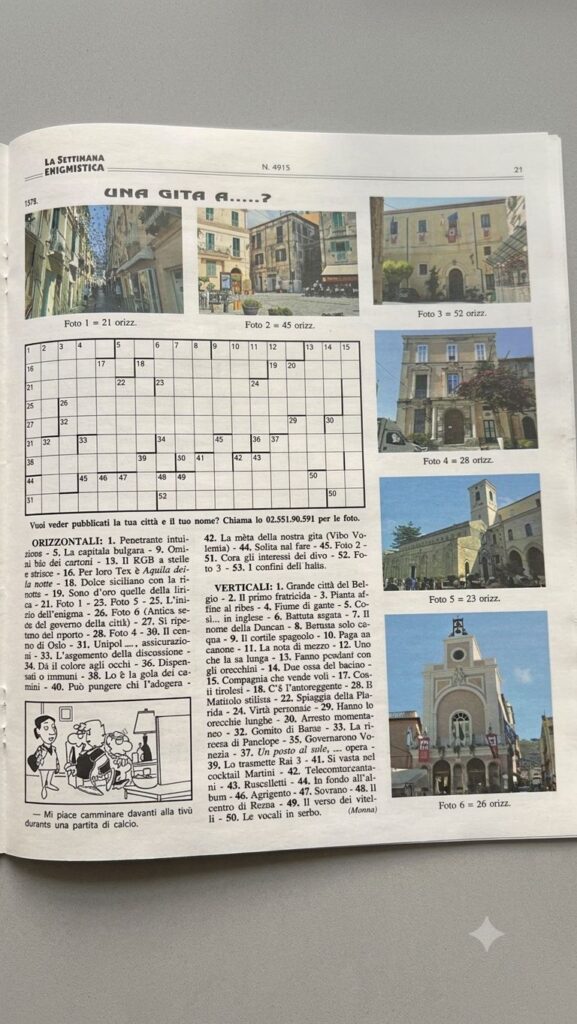 Tropea protagonista sulla storica Settimana Enigmistica 3 TROPEA SETTIMANAENIGMISTICA