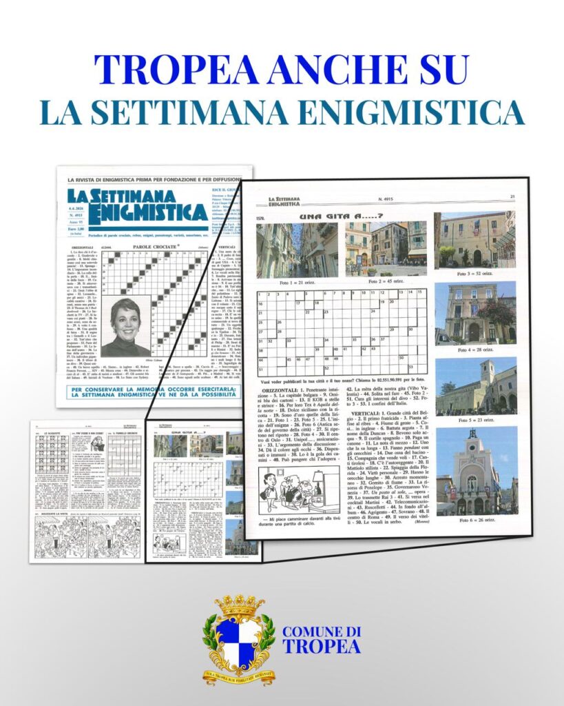 Tropea protagonista sulla storica Settimana Enigmistica 2 TROPEA SETTIMANAENIGMISTICA MOCKUP