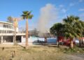 Fiamme nello storico Lido Comunale di Reggio Calabria