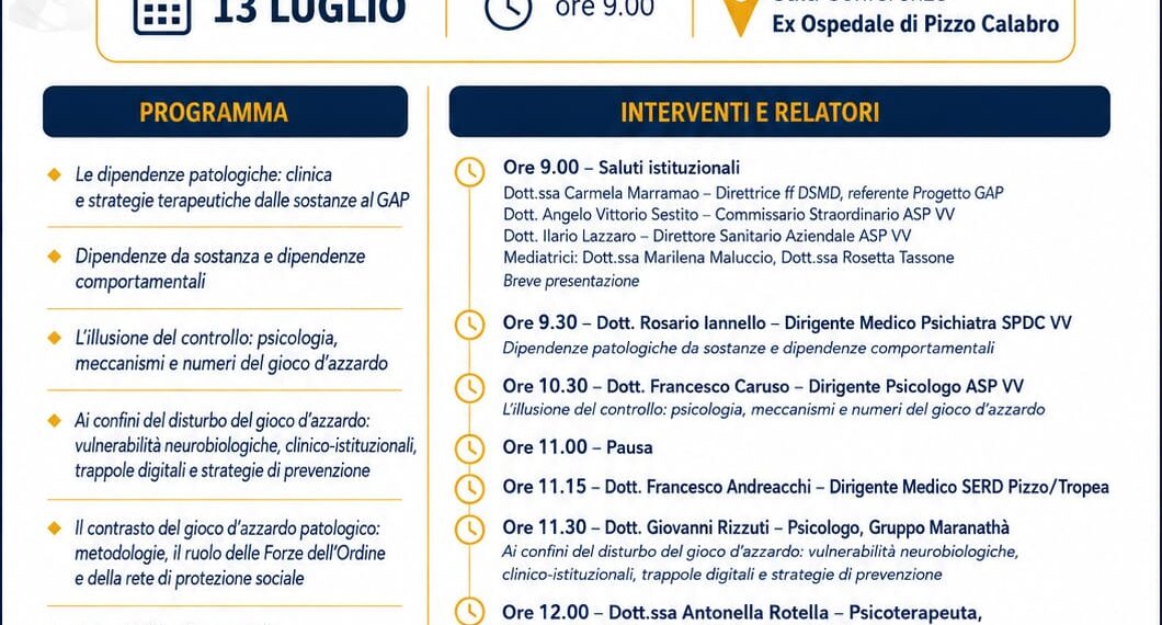 Le dipendenze patologiche: cliniche e strategie terapeutiche dalle sostanze al Gioco d’Azzardo Patologico