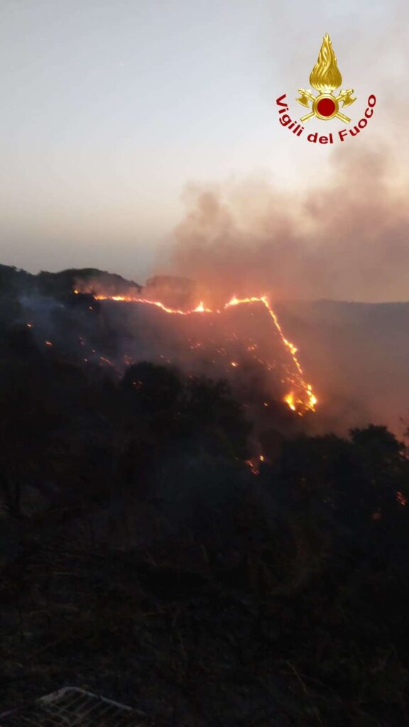 Vigili del Fuoco di Vibo Valentia impegnati per fronteggiare l'emergenza incendi 5 4 1