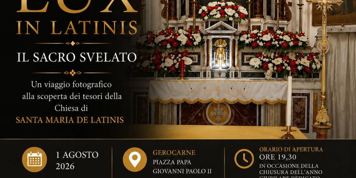 Gerocarne svela il suo patrimonio sacro: domani inaugura la mostra fotografica “Lux in Latinis – Il Sacro Svelato”