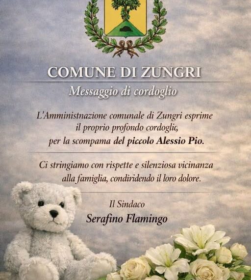 È morto il piccolo Francesco Pio, portato d’urgenza a Catanzaro in seguito ad una probabile infezione