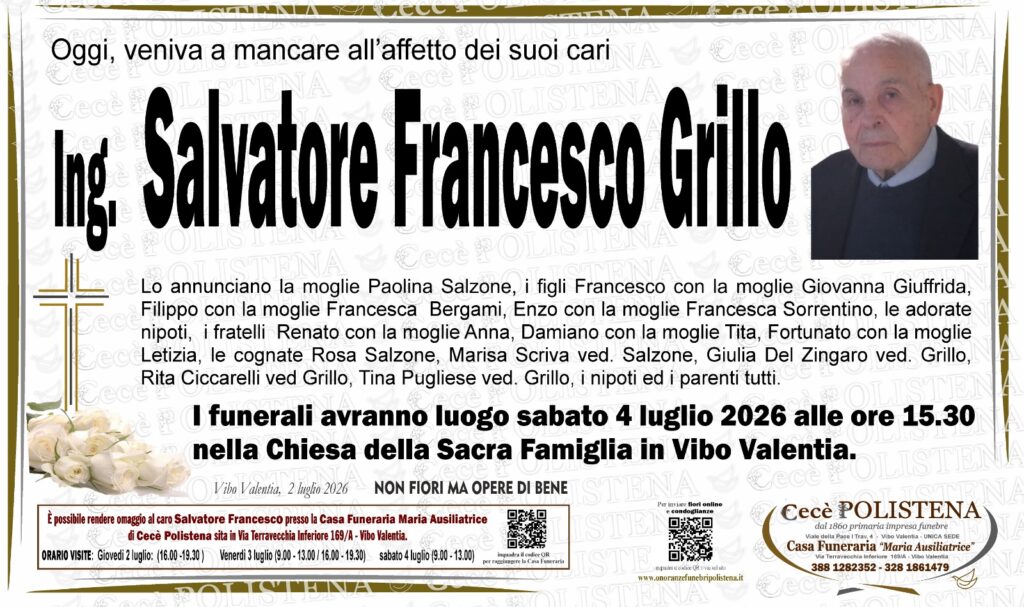 Vibo Valentia, muore ex assessore comunale, storico esponente della destra vibonese 2 WhatsApp Image 2026 07 02 at 20.40.36