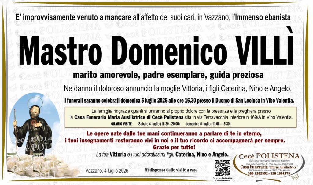 Vazzano piange la scomparsa di un guida preziosa: l'Immenso ebanista 2 WhatsApp Image 2026 07 04 at 17.22.04