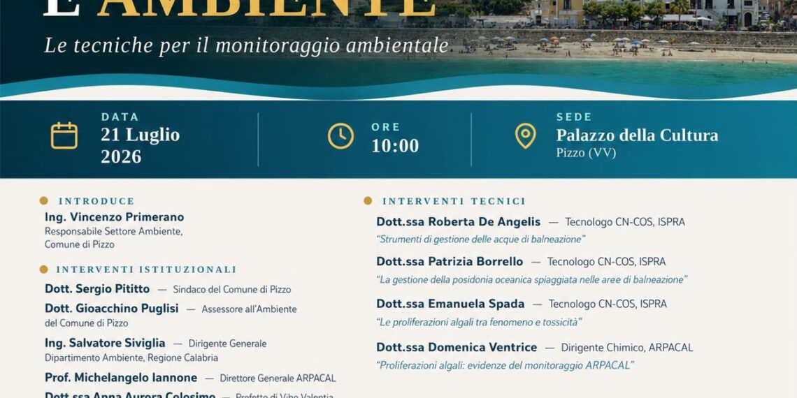 Scienza, mare e ambiente: a Pizzo un confronto sulle tecniche di monitoraggio ambientale 1 Scienza, mare e ambiente: a Pizzo un confronto sulle tecniche di monitoraggio ambientale