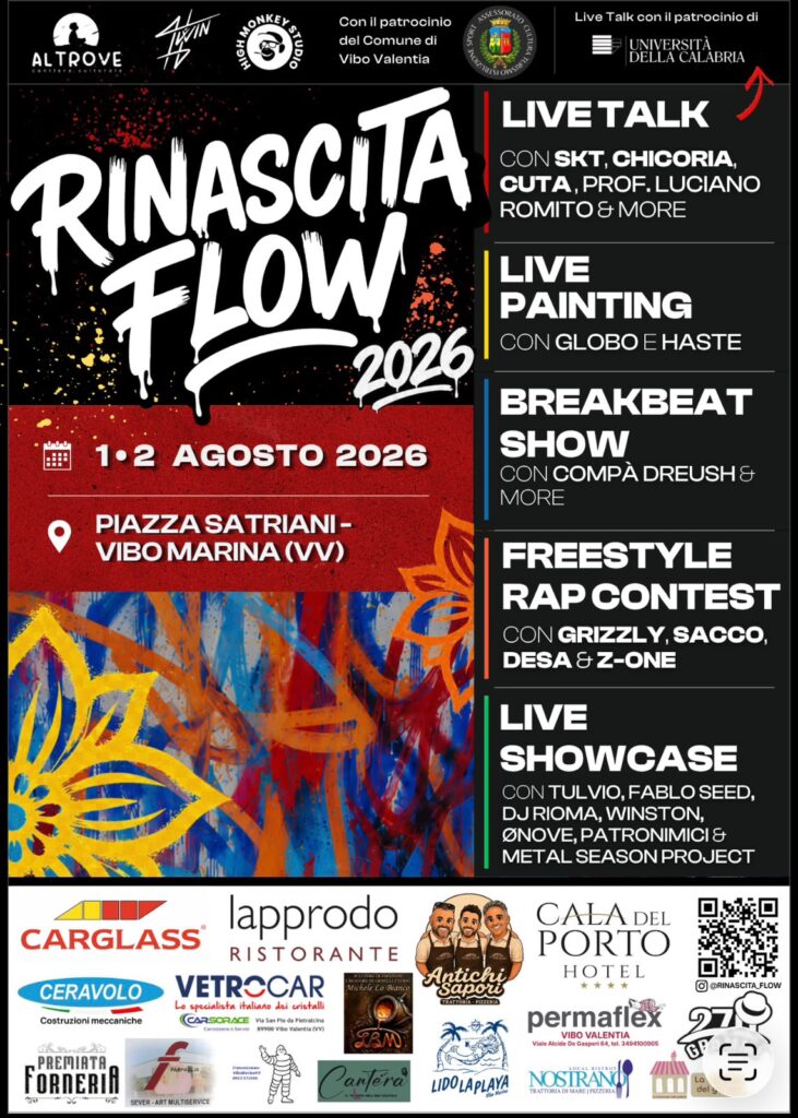 Rinascita Flow 2026: a Vibo Marina due giorni dedicati all’hip-hop e alla street culture 2 WhatsApp Image 2026 07 31 at 16.01.30