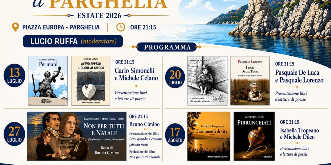 Parghelia, l'estate si accende tra cultura, mare e tradizioni: un cartellone di eventi che celebra la Costa degli Dei 1 Parghelia, l’estate si accende tra cultura, mare e tradizioni: un cartellone di eventi che celebra la Costa degli Dei