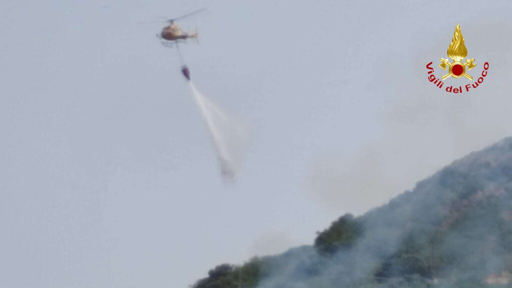 Vasto incendio a Zambrone: impegnati i Vigili del Fuoco di Vibo Valentia, bloccato il traffico ferroviario (FOTO) 6 incendio zambrone 1