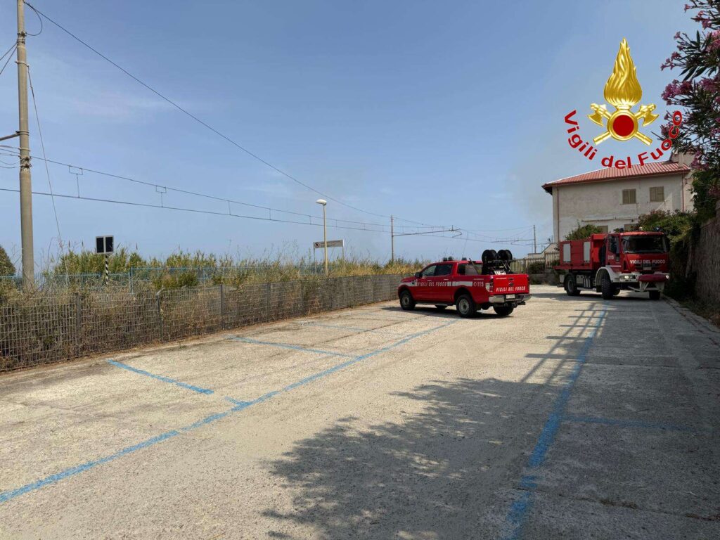 Vasto incendio a Zambrone: impegnati i Vigili del Fuoco di Vibo Valentia, bloccato il traffico ferroviario (FOTO) 7 incendio zambrone 8