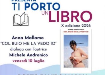 Vibo Marina, prende avvio la X edizione di “Ti Porto un libro” Incontri con l’Autore. Venerdì il primo appuntamento