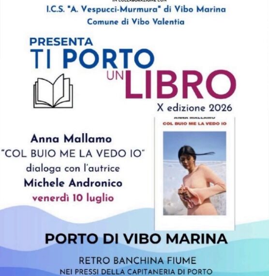 Vibo Marina, prende avvio la X edizione di “Ti Porto un libro” Incontri con l’Autore. Venerdì il primo appuntamento 1 Vibo Marina, prende avvio la X edizione di “Ti Porto un libro” Incontri con l’Autore. Venerdì il primo appuntamento