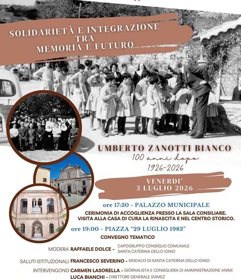 I 100 anni della Colonia Zanotti Bianco: Ex Parlamentari, Comune e territorio insieme a Santa Caterina dello Jonio