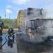 Monte Poro, incendio di un autocompattatore: intervento dei Vigili del Fuoco
