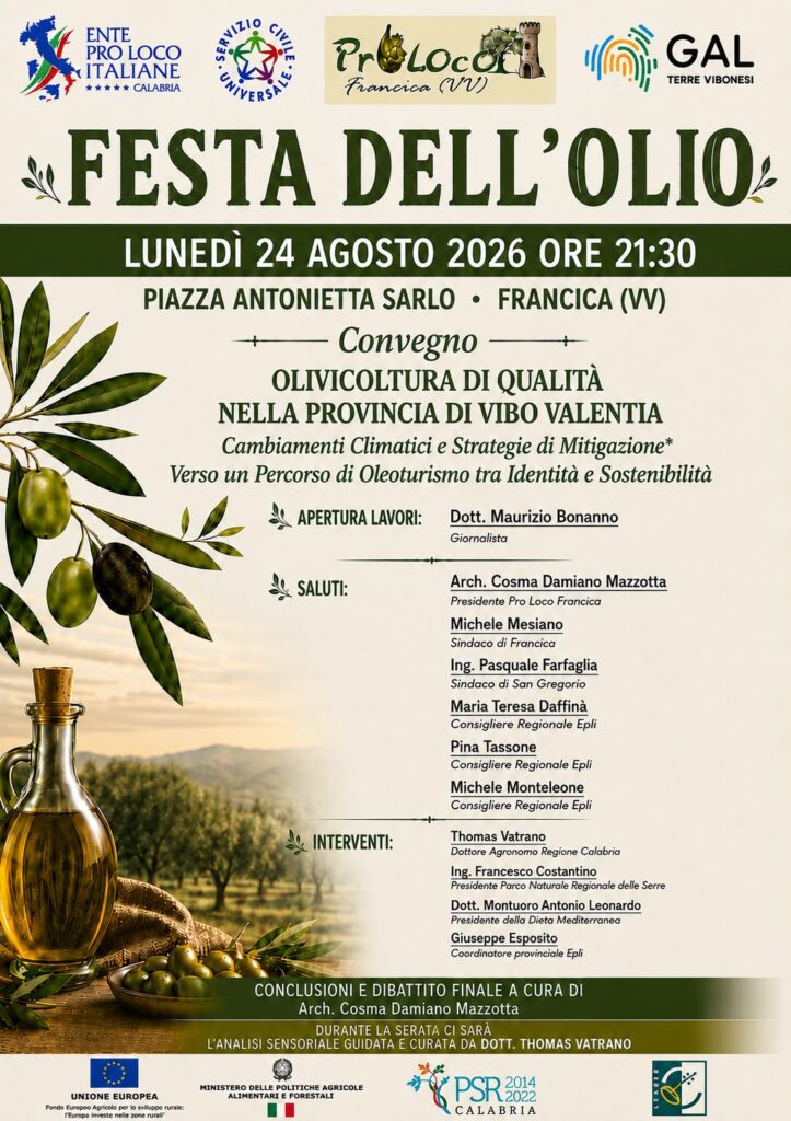 A Francica la tradizionale Festa dell'Olio 2 IMG 20260823 WA0076