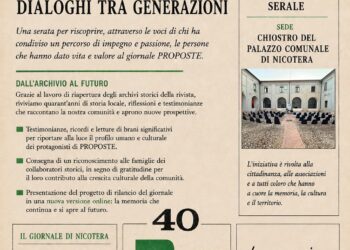 Nicotera celebra i quarant'anni del periodico Proposte 5 Nicotera celebra i quarant’anni del periodico Proposte