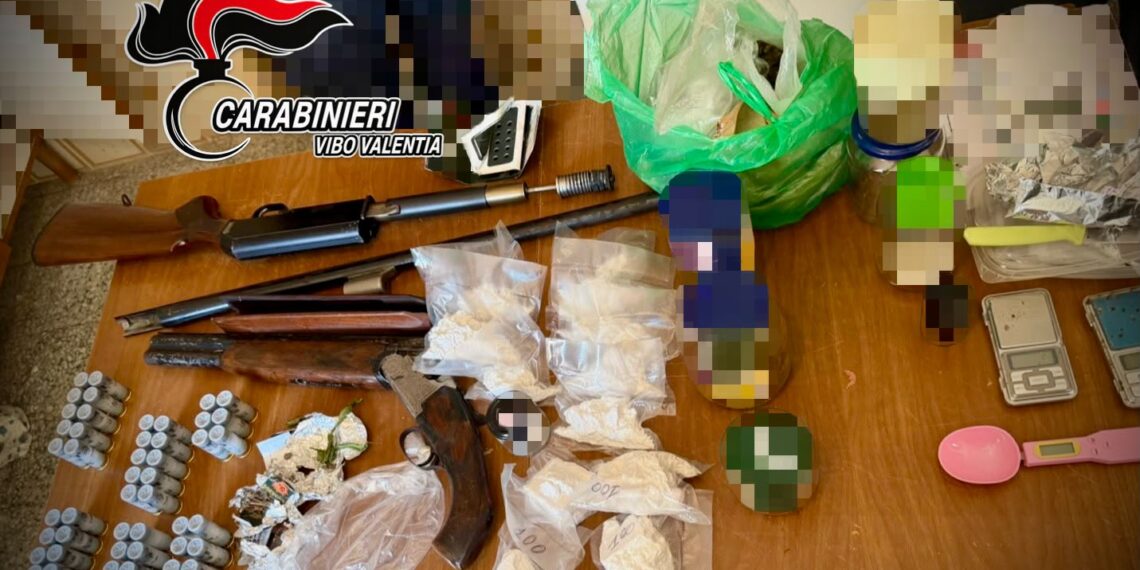San Gregorio d’Ippona: armi clandestine, munizioni e oltre un chilo di droga nascoste in abitazioni abbandonate 1 San Gregorio d’Ippona: armi clandestine, munizioni e oltre un chilo di droga nascoste in abitazioni abbandonate