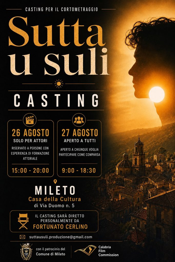 “Sutta ’u suli”, la Calabria diventa teatro di un nuovo Amleto: al via i casting diretti da Fortunato Cerlino 2 WhatsApp Image 2026 08 25 at 17.00.36