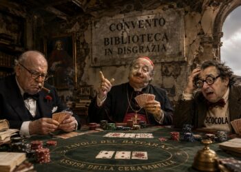 Churchill, il Camerlengo e Scocola: il miracolo mancato dei Tre Moschettieri. L’ultima mano di baccarat nel Convento in rovina