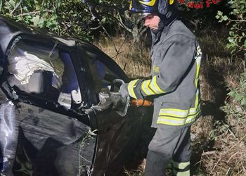Incidente stradale sulla SP 22 a Spilinga: intervento dei Vigili del Fuoco