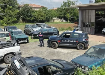 Officina abusiva con 33 veicoli fuori uso, sequestrata un’area nella zona di Dinami