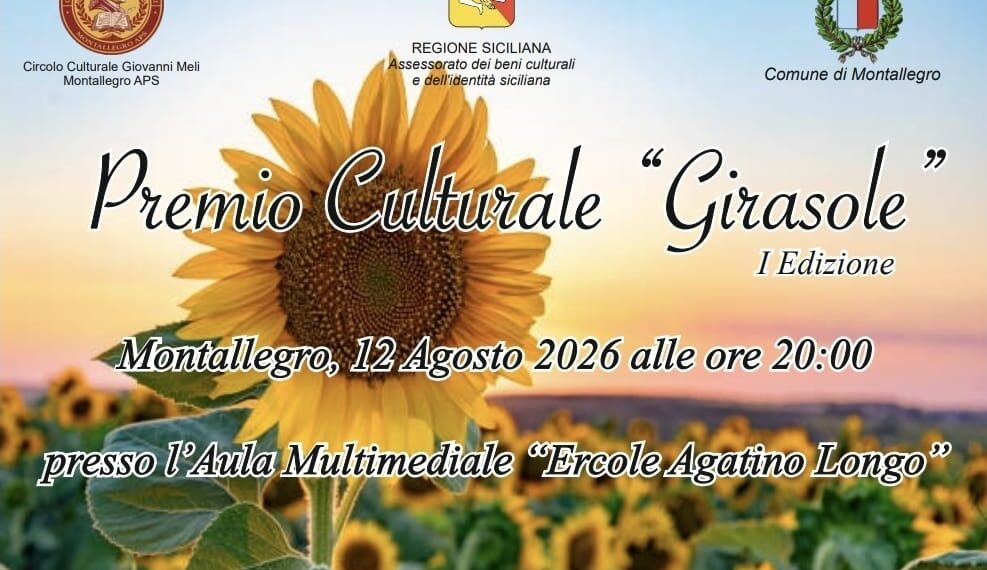 A Francesco Pira il Premio Culturale “Girasole” 2026. Il sociologo è docente all’Università di Messina, saggista e giornalista 1 A Francesco Pira il Premio Culturale “Girasole” 2026. Il sociologo è docente all’Università di Messina, saggista e giornalista