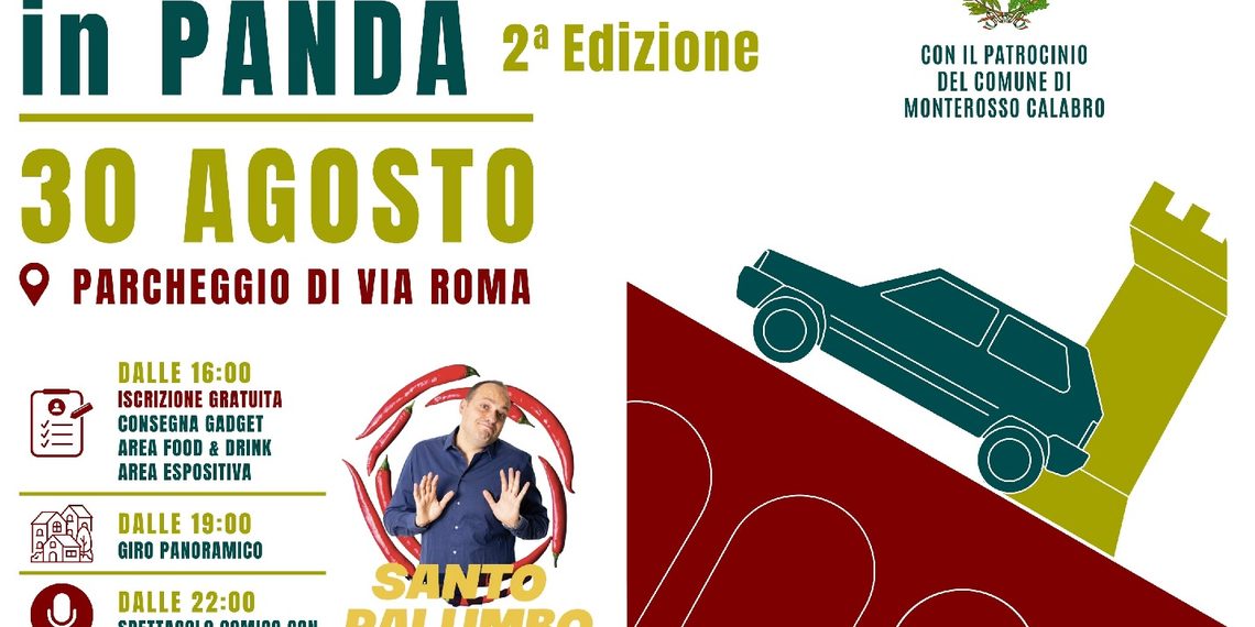 Torna “Monterosso in Panda”: il 30 agosto la seconda edizione del raduno dedicato alla Fiat Panda