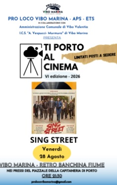 “Sing Street”, un film delicato di immagini e musica per ogni età, domani sera a Vibo Marina 2 sing street locandina